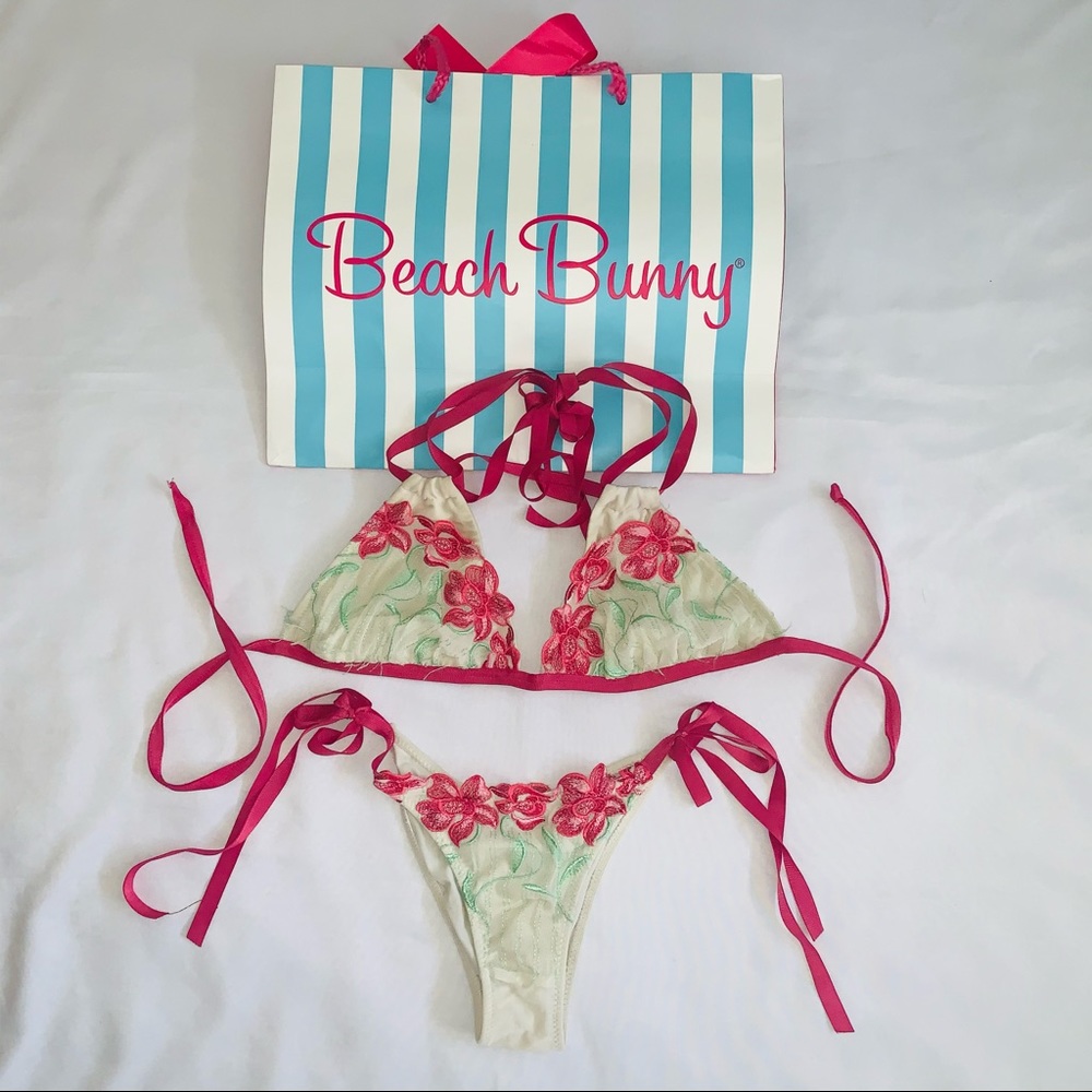 Beach Bunny Secret Garden Bikini RARE Hard to find - Picture 3 of 8